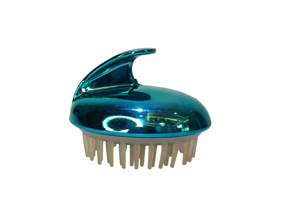 Silicone Scalp Massager  ( Blue )