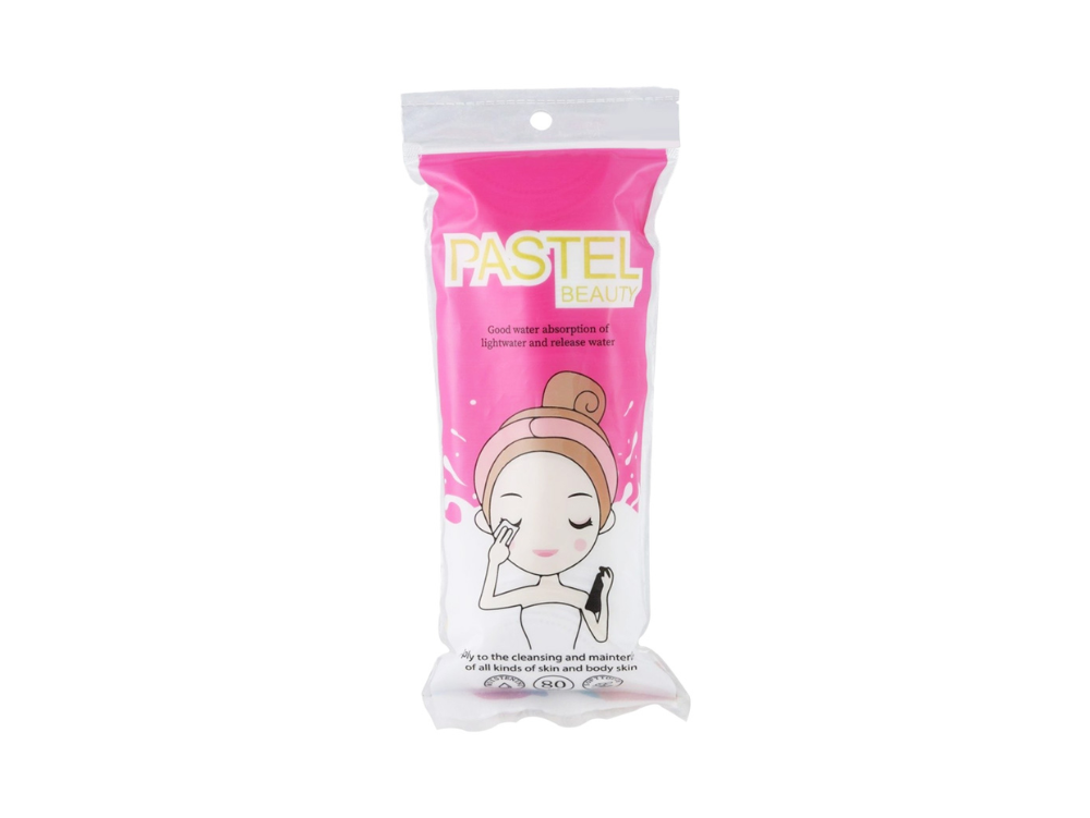 Pastel beauty cotton pad (80 pieces)