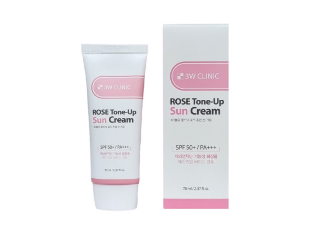 3W CLINIC Rose Tone Up Sun Cream 70ml