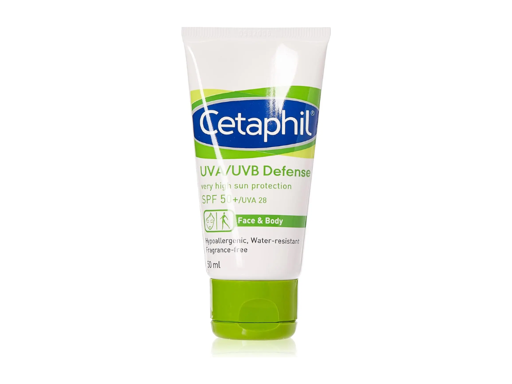 Cetaphil UVA/UVB Defense SPF 50+ for Face & Body (50ml)