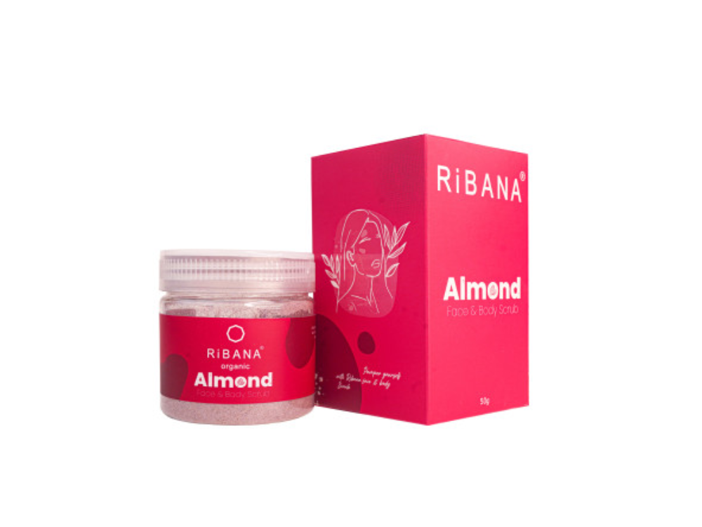 Ribana Almond Face & Body Scrub - 50gm