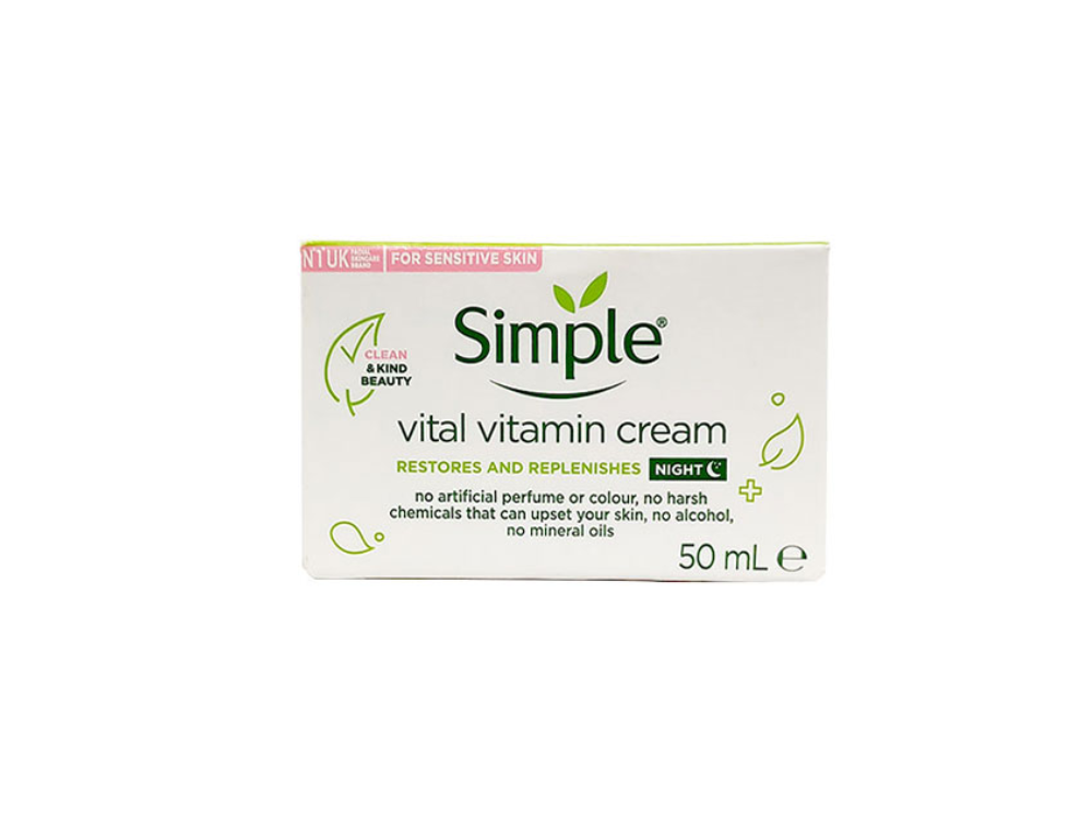 Simple vital vitamin night cream 50ml